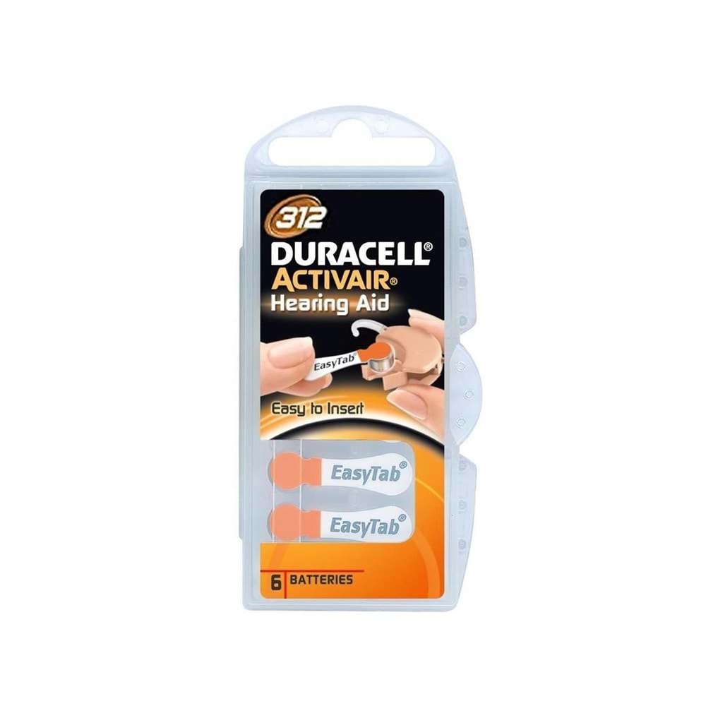 DURACELL Kulaklık Pili 312 No 6Lı Paket