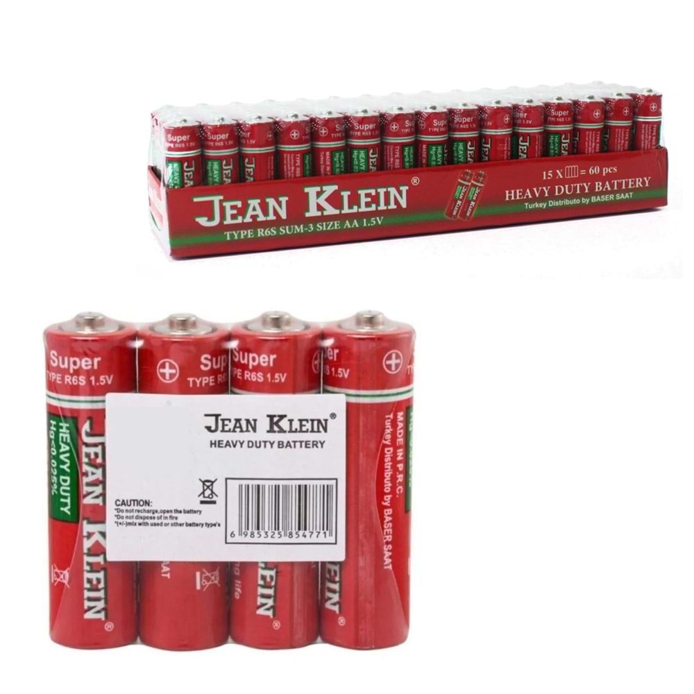 JEAN KLEIN R6S AA Kalem Pil 60Lı Paket