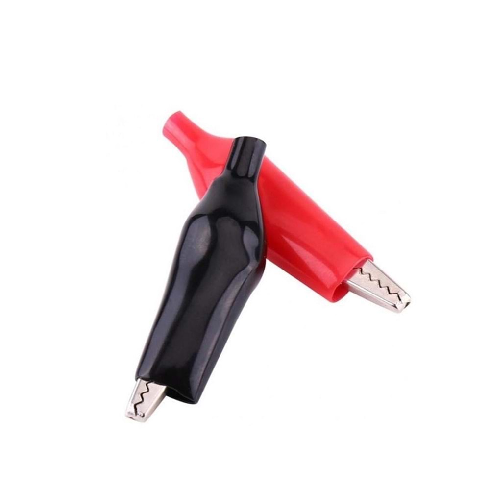 POLAXTOR DY-2601 Krokodil Küçük Boy 2,5cm 2 Adet Siyah Kırmızı