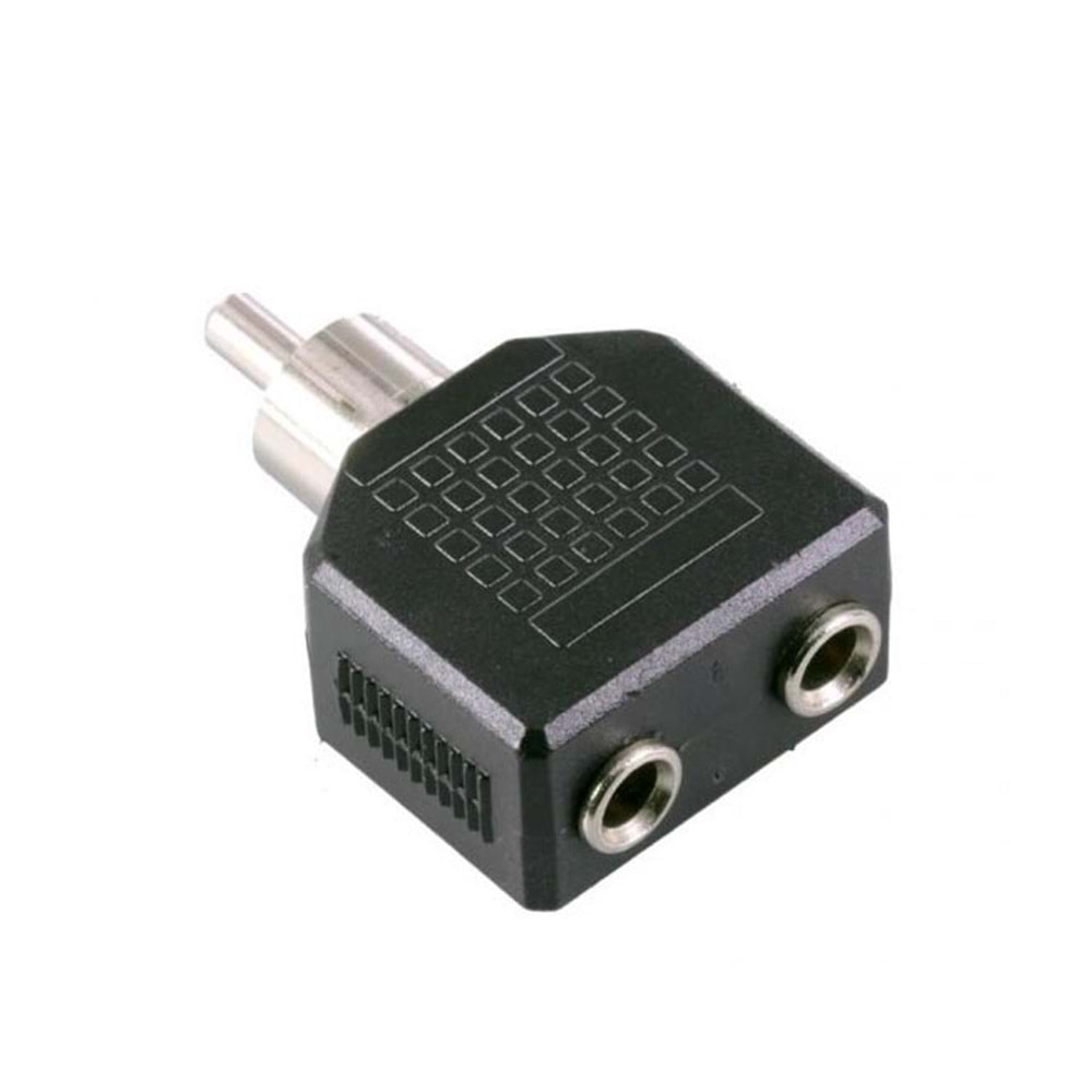 ÇEVİRİCİ JACK RCA ERKEK TO 3,5MM 2 DİŞİ