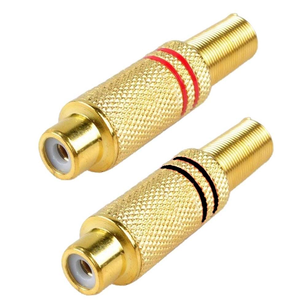 RCA FİŞ DİŞİ METAL GOLD (2 ADET) DY-2030G