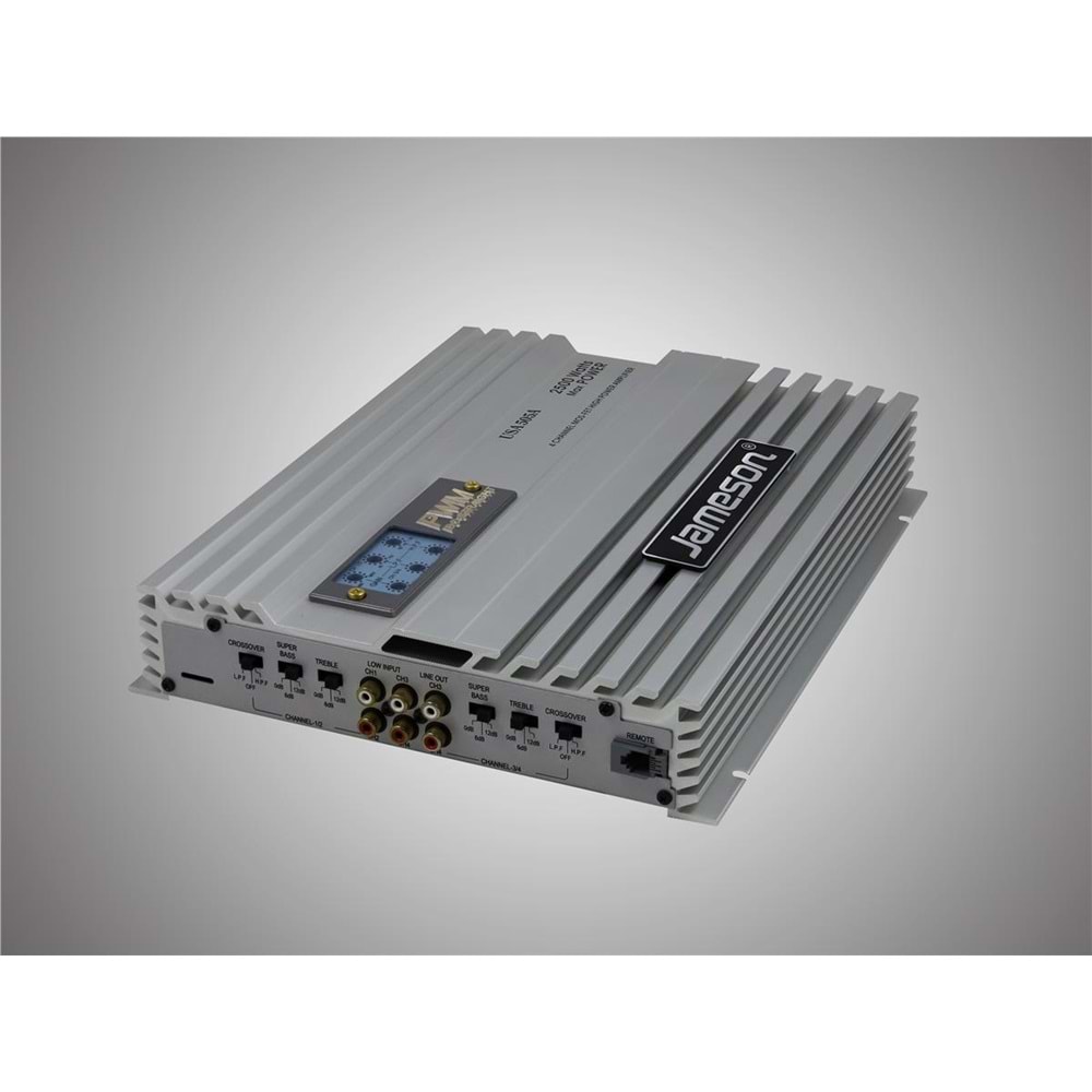 OTO ANFİ 2500W 4 KANAL BASS KONTROL JAMESON USA-505A