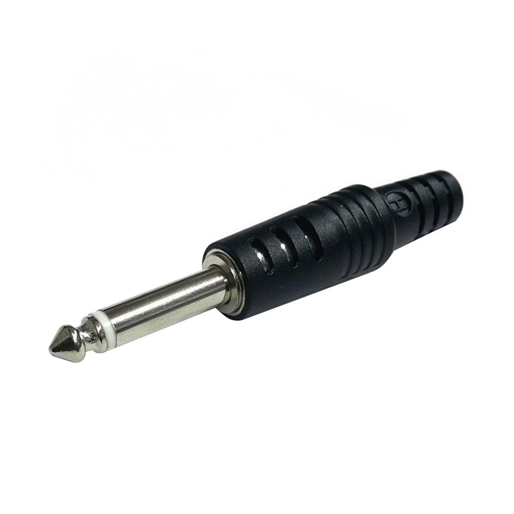 GİTAR JACK 6,3MM MONO METAL SİYAH