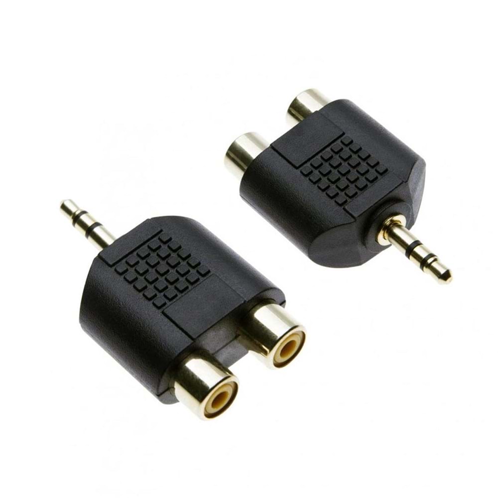 ÇEVİRİCİ JACK 3,5MM STEREO ERKEK TO 2RCA DİŞİ