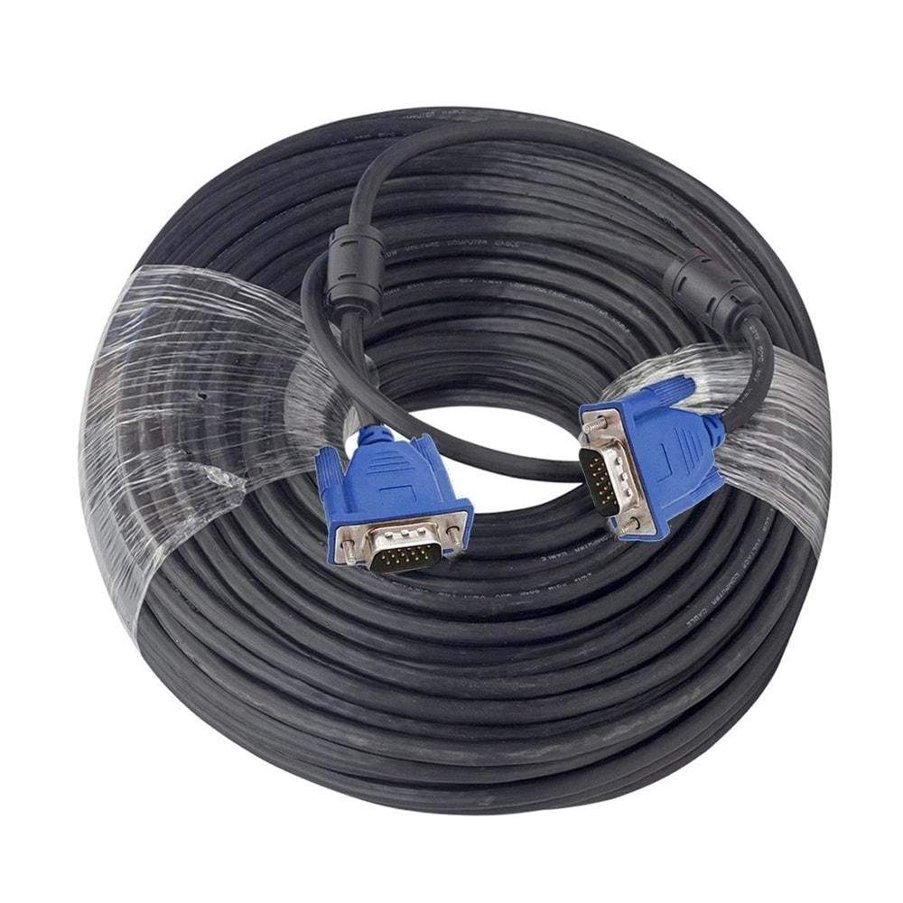 POLAXTOR Vga Kablo 15 Pin Erkek Filtreli 50 Metre