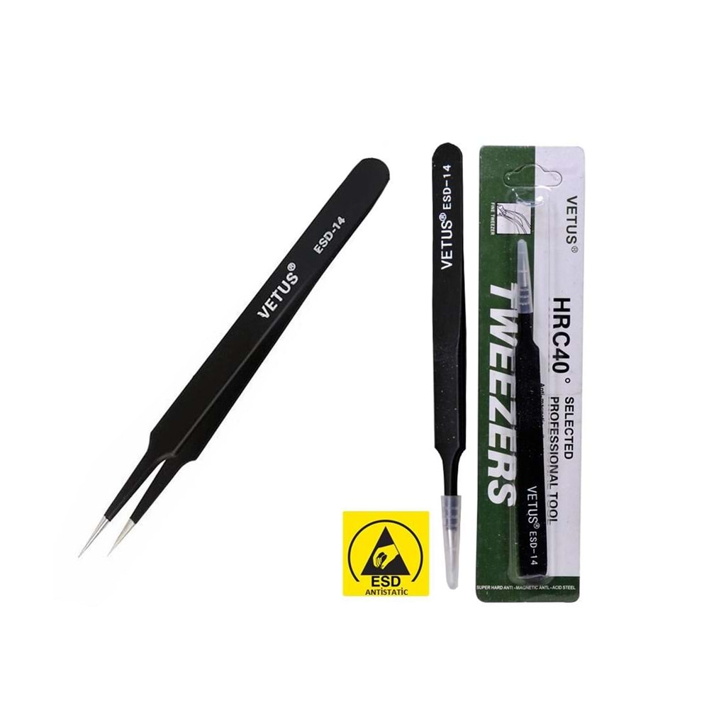 CIMBIZ DÜZ ANTİSTATİK 130MM VETUS ESD-14