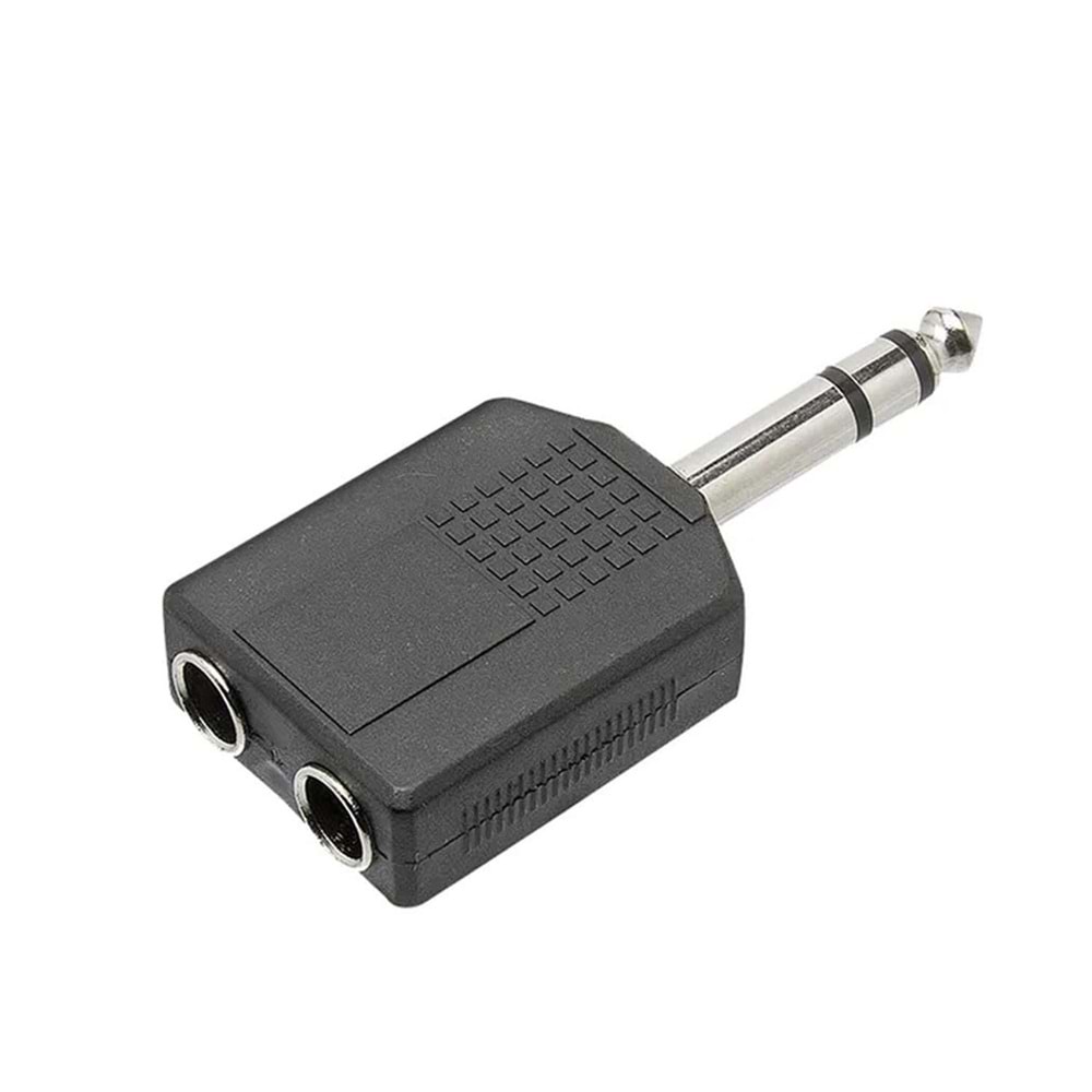 ÇEVİRİCİ JACK 6,3MM STEREO ERKEK TO 6,3MM 2 DİŞİ
