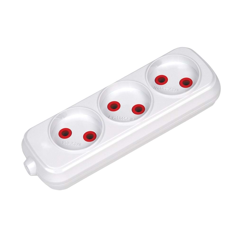 MİRSA 7731000 3Lü Grup Priz Topraksız Klemens