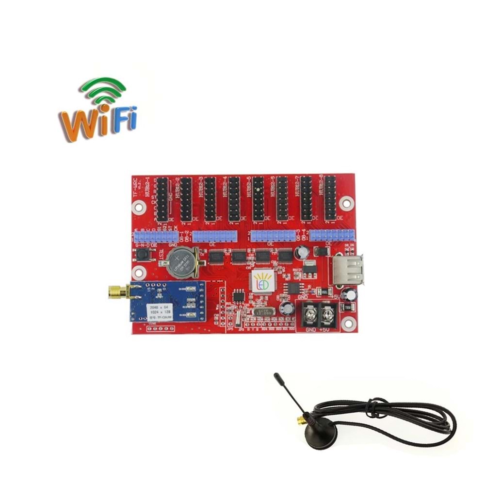 LED PANEL KONTROL KARTI WIFI 8 KANAL TF-C6UW