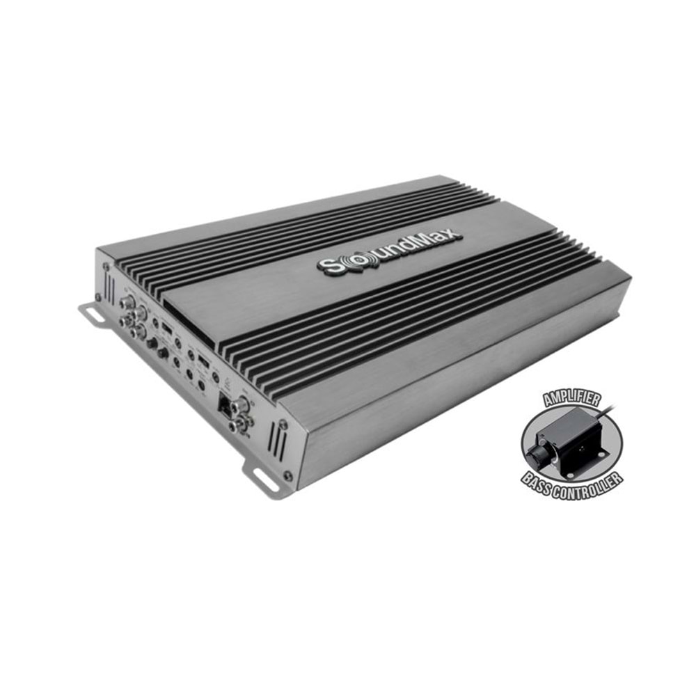 SOUNDMAX SX-PW5500,5 Oto Anfi Stereo 5500 Watt 5 Kanal Bass Kontrol