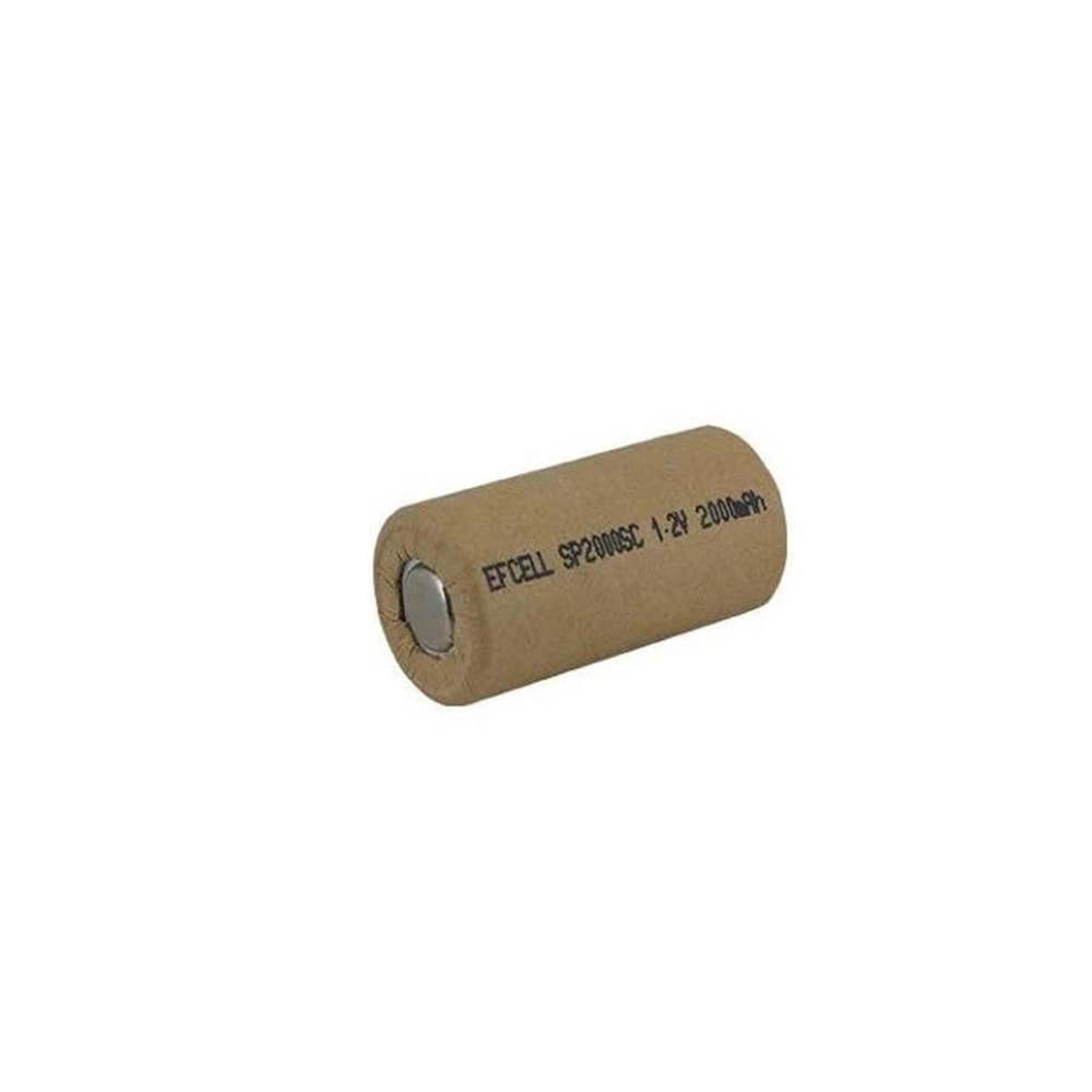 ŞARJLI SÜPÜRGE PİLİ TEKLİ 1,2V 2200MAH Nİ-MH EFCELL