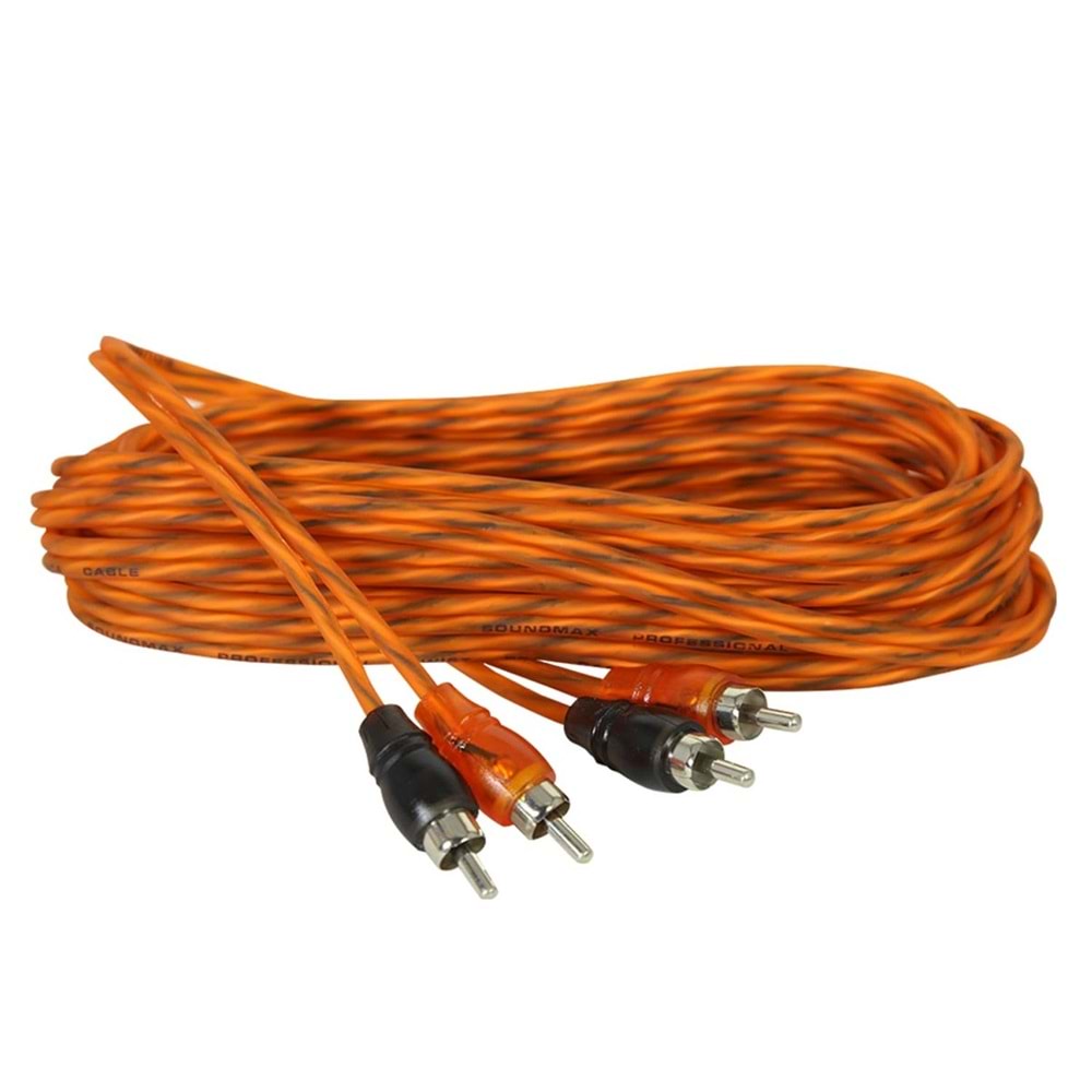 ANFİ KABLOSU 2RCA 2RCA 5MT SOUNDMAX SX-RCA5M
