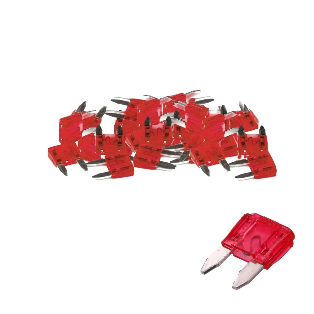 OTO SİGORTA BIÇAKLI 10A MİNİ 100 ADET FATONE FUSE-038