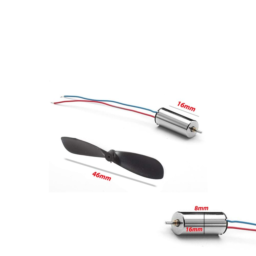 DRONE MOTOR 3,7V 20X8,5MM TM-5004