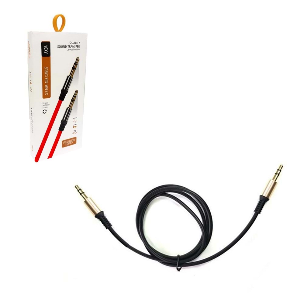 AUX KABLOSU 3,5MM 1MT POWERWAY AX-04