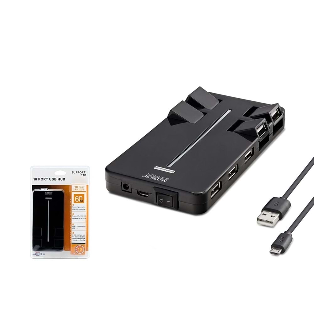 HADRON HN-157 Usb Hub 2,0 Çoklayıcı Anahtarlı 10 Port