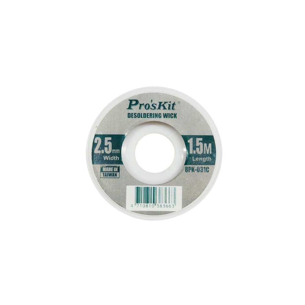 LEHİM TOPLAMA TELİ 2,5MM 1,5MT PROSKİT 8PK-031C