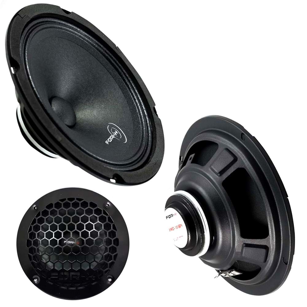 FOR-X XMD-1020N Oto Midrange 20cm 180 Watt Kapaklı 2 Adet