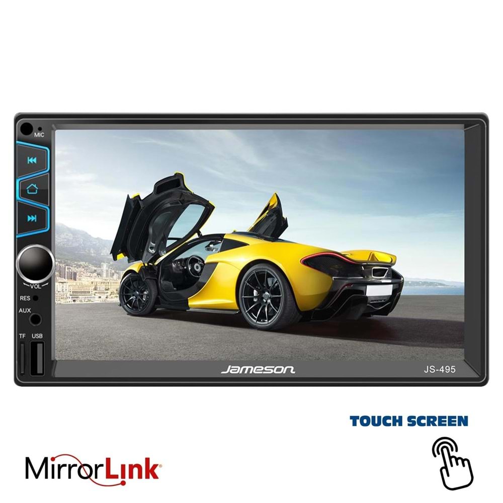 JAMESON JS-495 Double Teyp 7 İnç 4x45 Watt mirrorlink