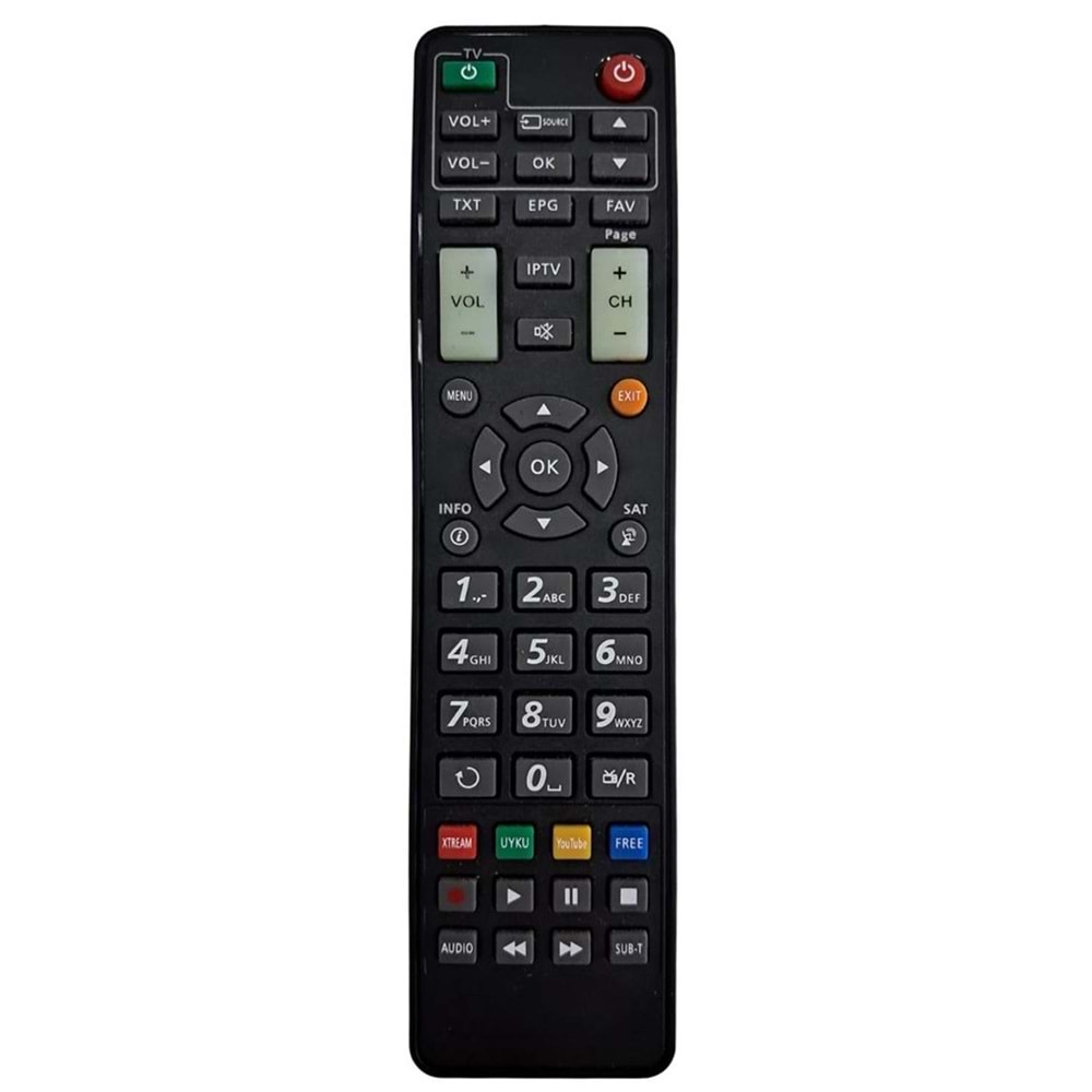 AKILLI KUMANDA SUNPLUS ASTRA SPACE XTREAM UYKU YOUTUBE FREE TUŞLU