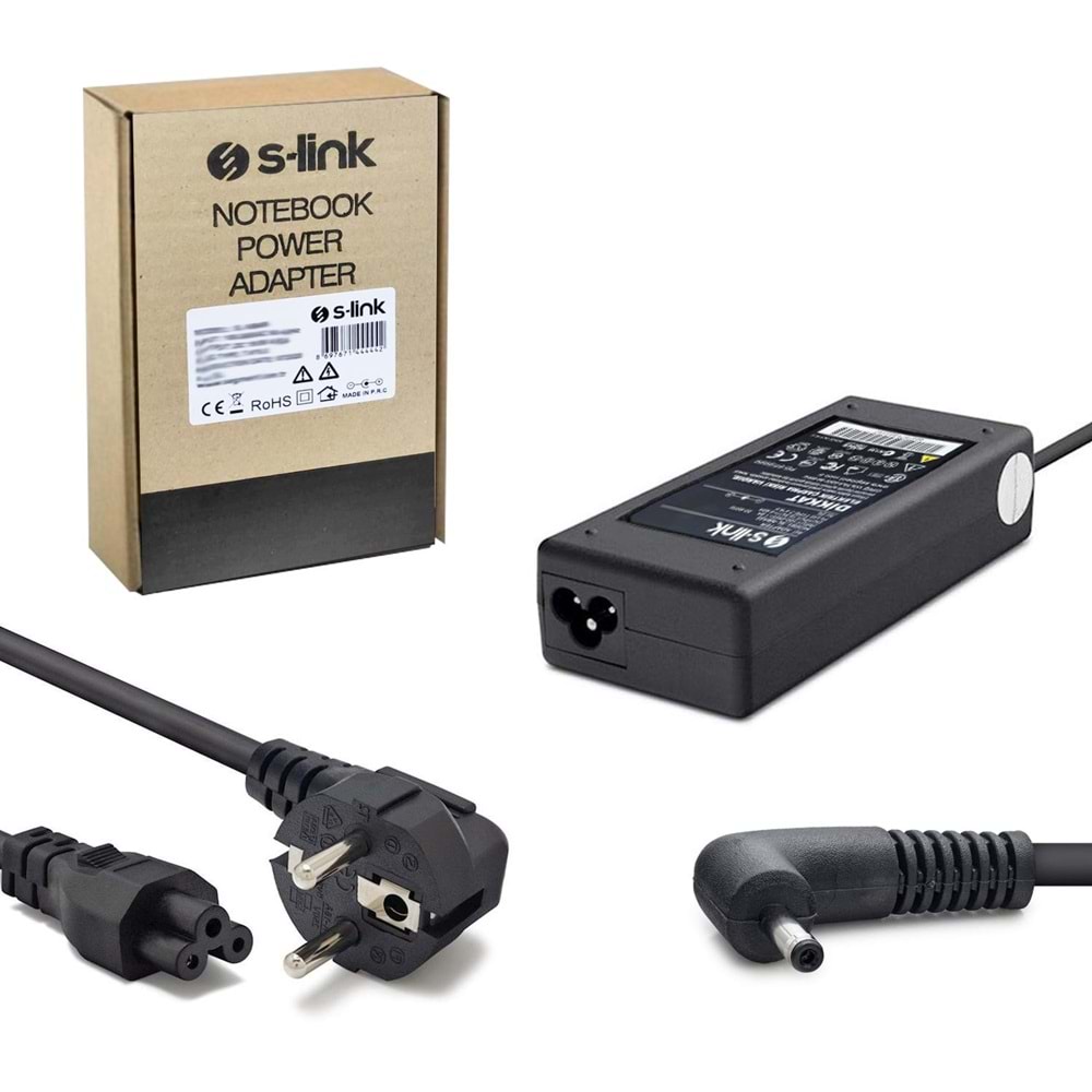 NOTEBOOK ADAPTÖR 65W 19V 3,42A 3,0X1,1MM ACER S-LİNK SL-NBA303/HD-8805