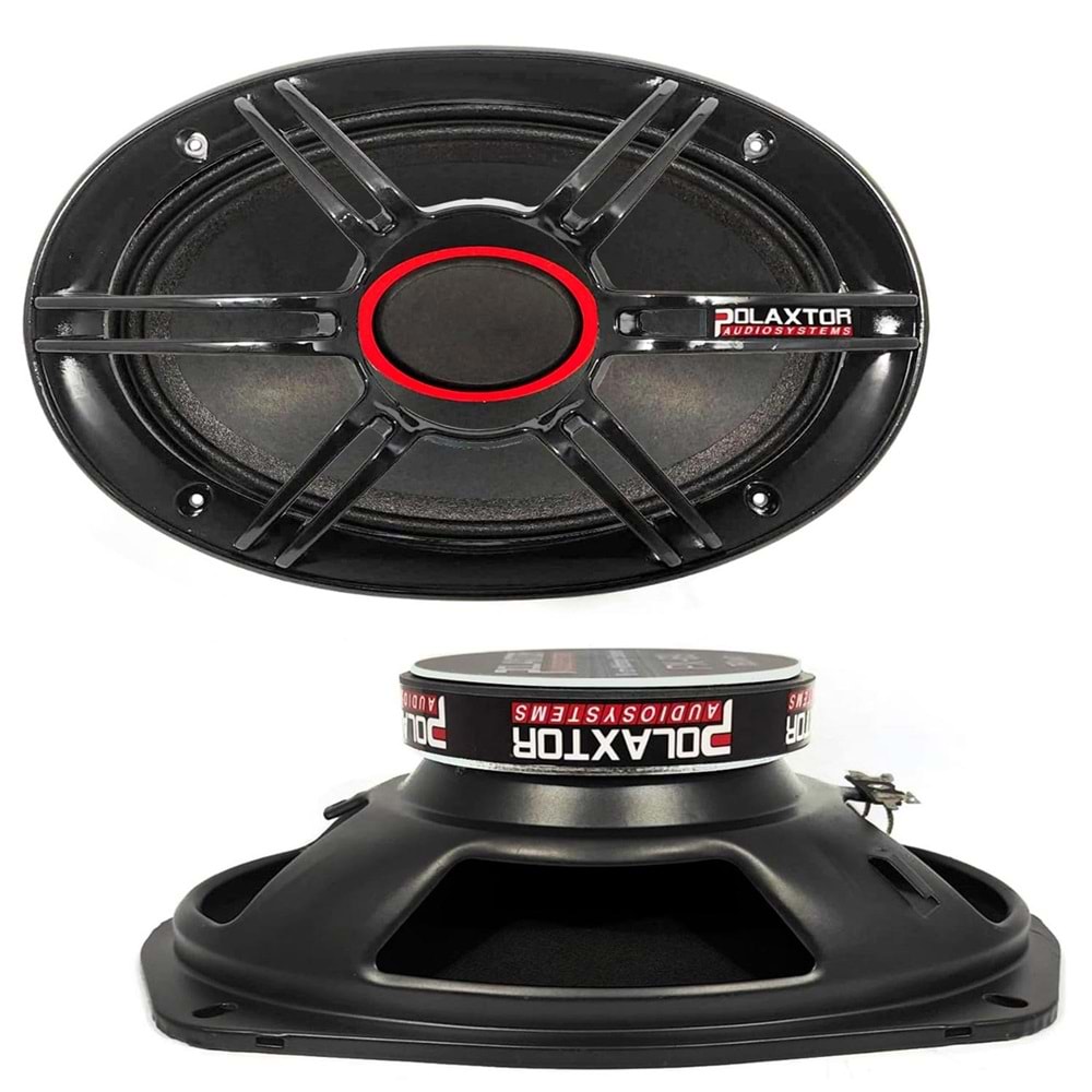 POLAXTOR PX-69 Oto Midrange Oval 6X9 İnç 750 Watt Kapaklı 2 Adet