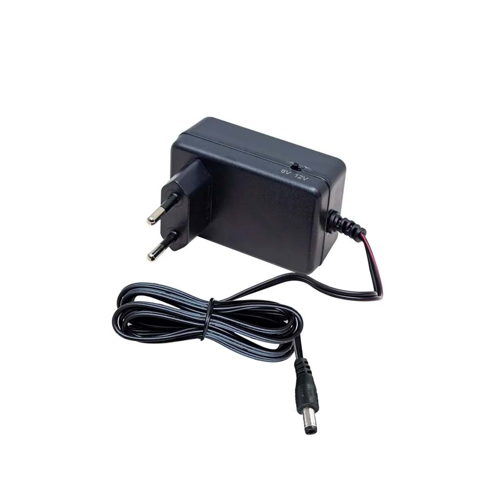 AKÜ ŞARJ ALETİ 6/12V 1A 5,5X2,5MM MERVESAN MT-6/12C