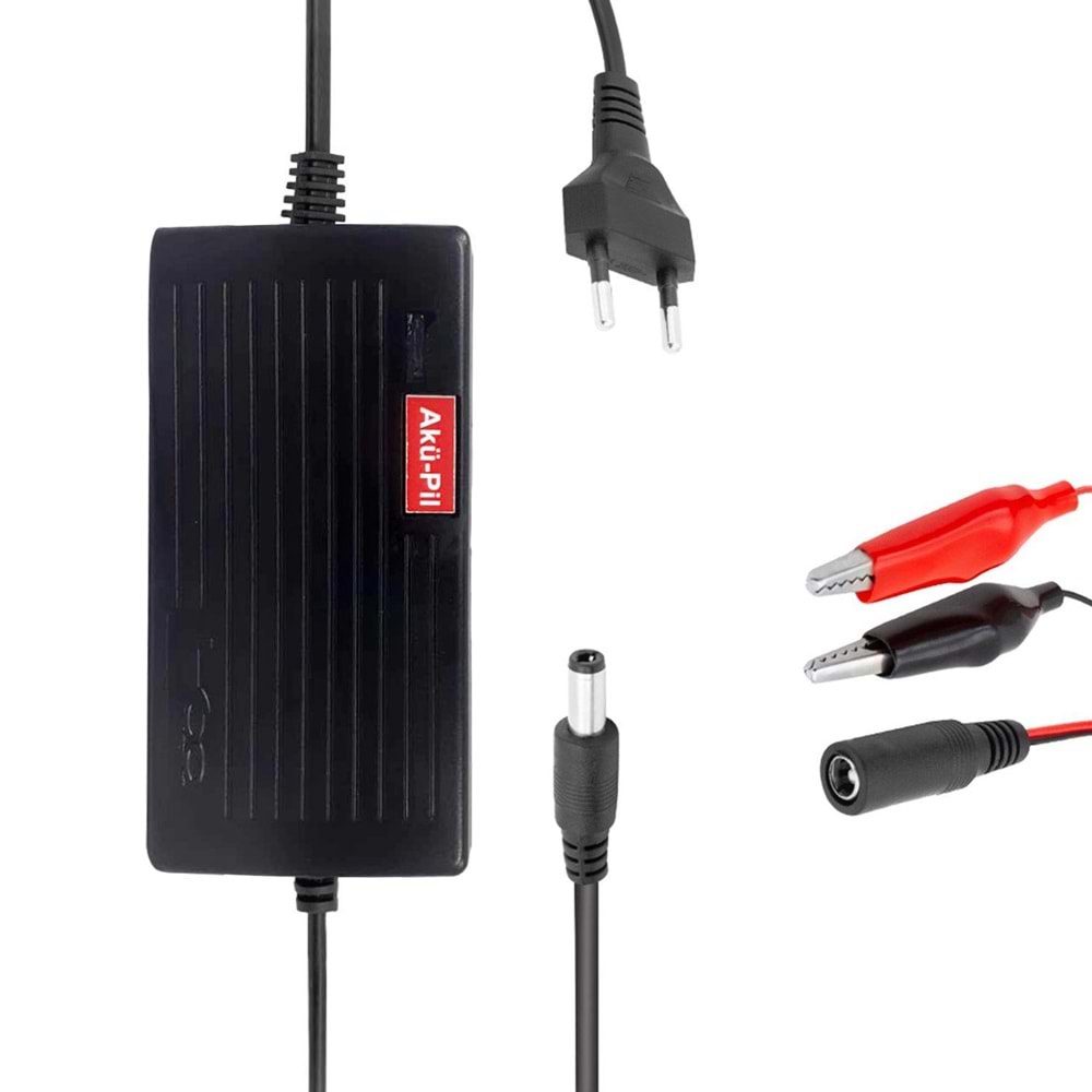 AKÜ ŞARJ ALETİ MAŞALI 12V 3A FULLY KD-123