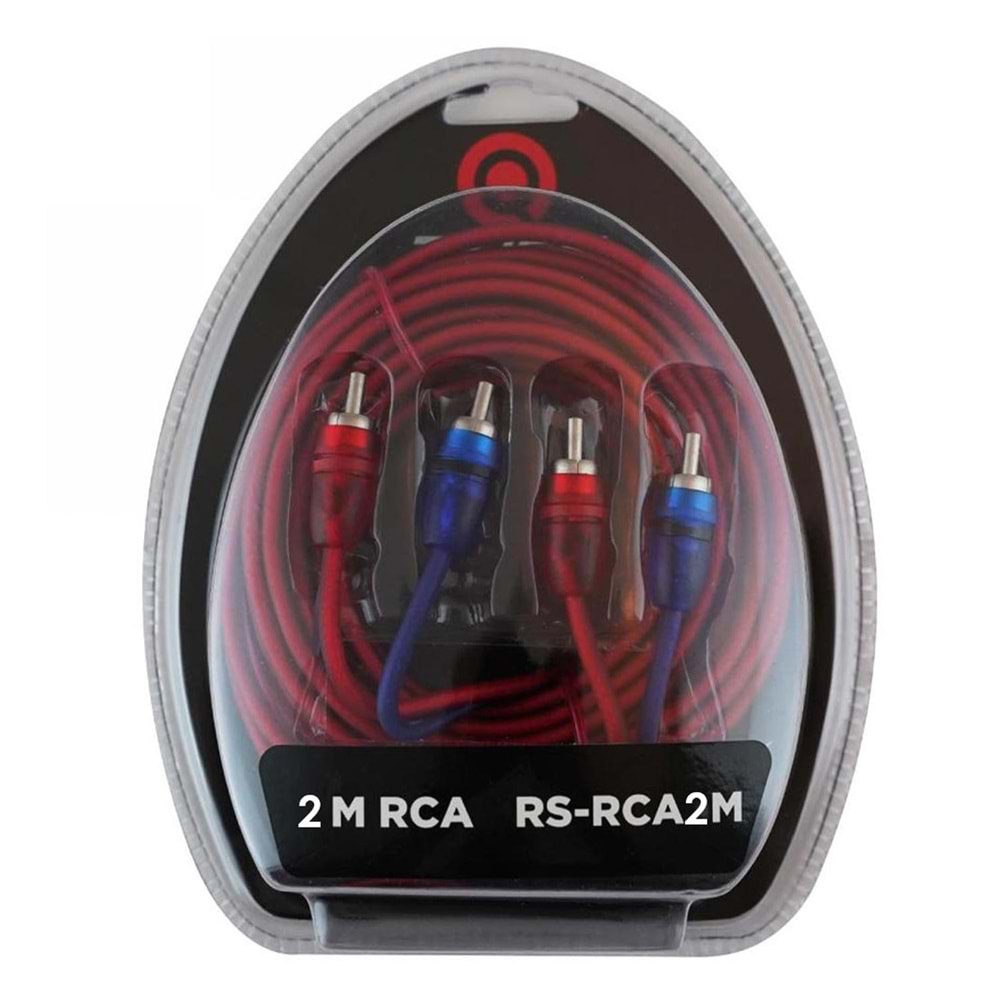ANFİ KABLOSU 2RCA 2RCA 2MT BAKIR REISS AUDIO RS-RCA2M