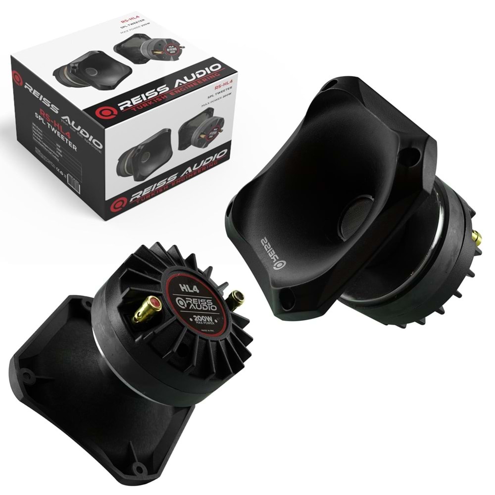 REISS AUDIO RS-HL4 Tweeter Kare 200 Watt 1 Adet
