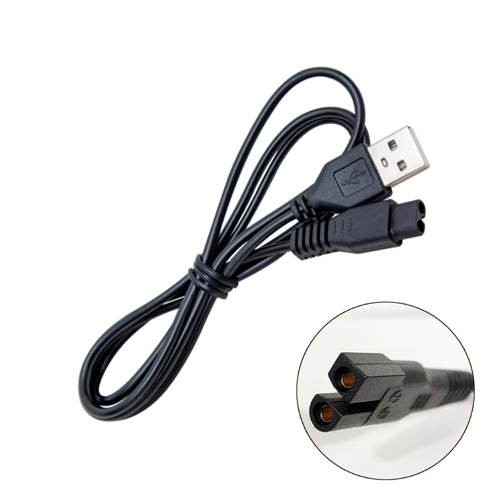 TIRAŞ KABLOSU USB 1MT SİYAH NO7 G-5347