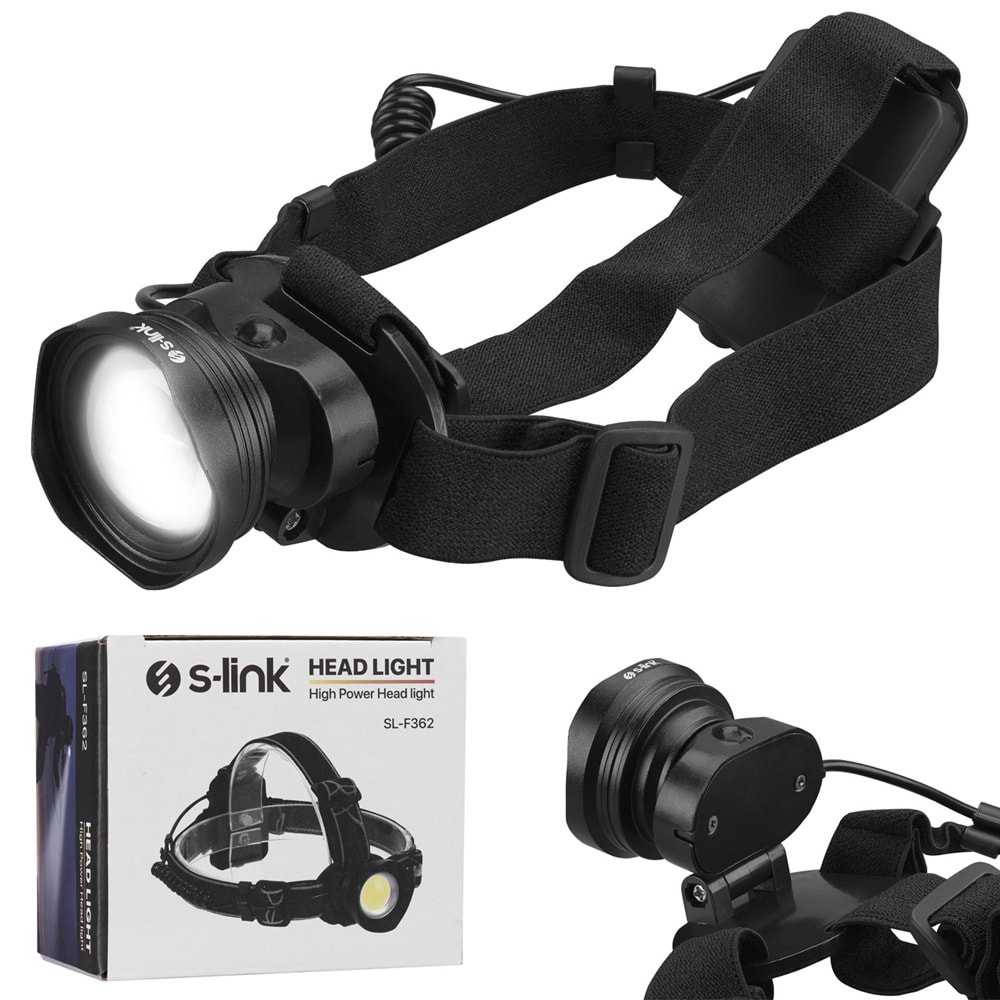 S-LİNK SL-F362 Kafa Feneri Pilli Cob Led 5 Watt