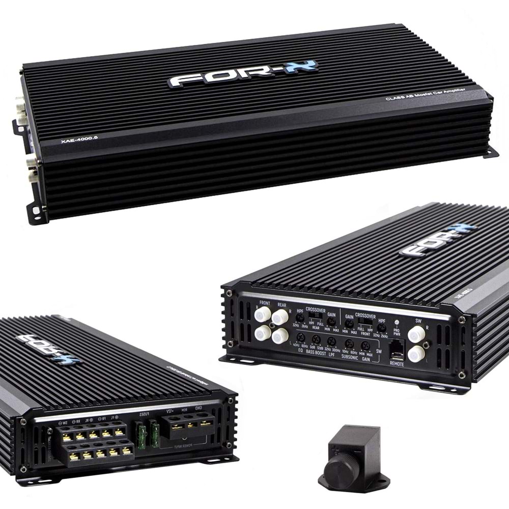 OTO ANFİ 4000W 5 KANAL BASS KONTROL FOR-X XAE-4000,5