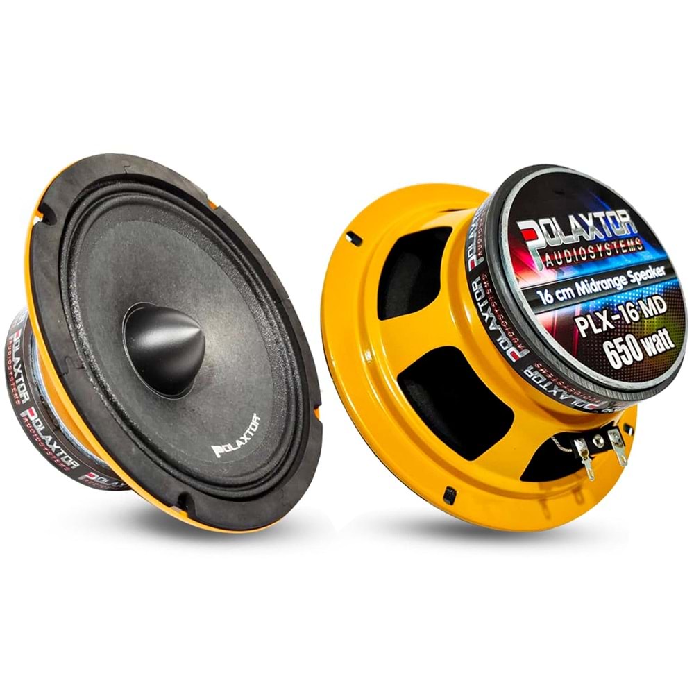 POLAXTOR PLX-16MD Oto Midrange 16cm 650 Watt 2 Adet