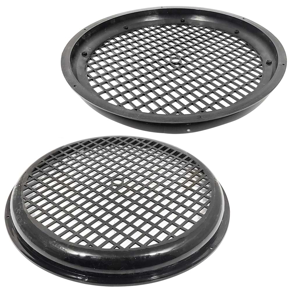Woofer Kapağı 30cm Siyah Plastik 1 Adet