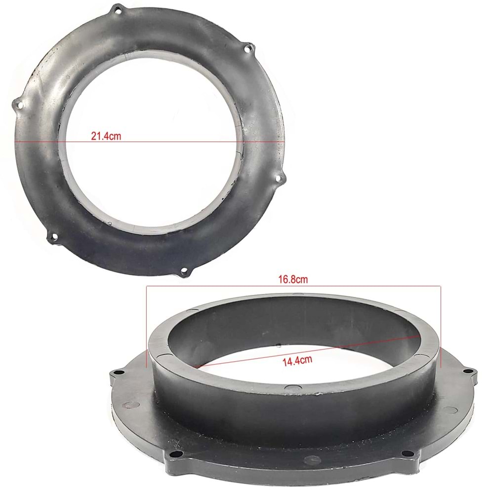 Hoparlör Kapı Kasnağı Çevirici 20cm To 16cm Plastik 2 Adet