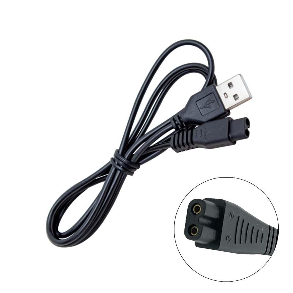 TIRAŞ KABLOSU USB 50CM SİYAH NO21 G-533-21