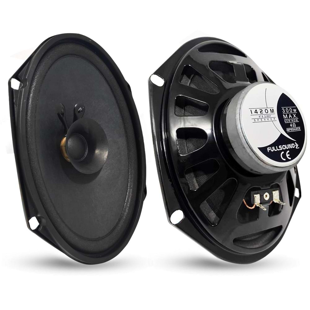 FULLSOUND K-1420M Oto Hoparlör Oval 6X8 İnç 300 Watt Ford 2 Adet