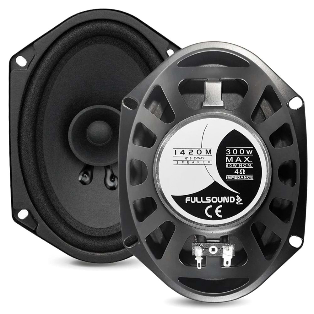 FULLSOUND K-1420M Oto Hoparlör Oval 6X8 İnç 300 Watt Ford 2 Adet