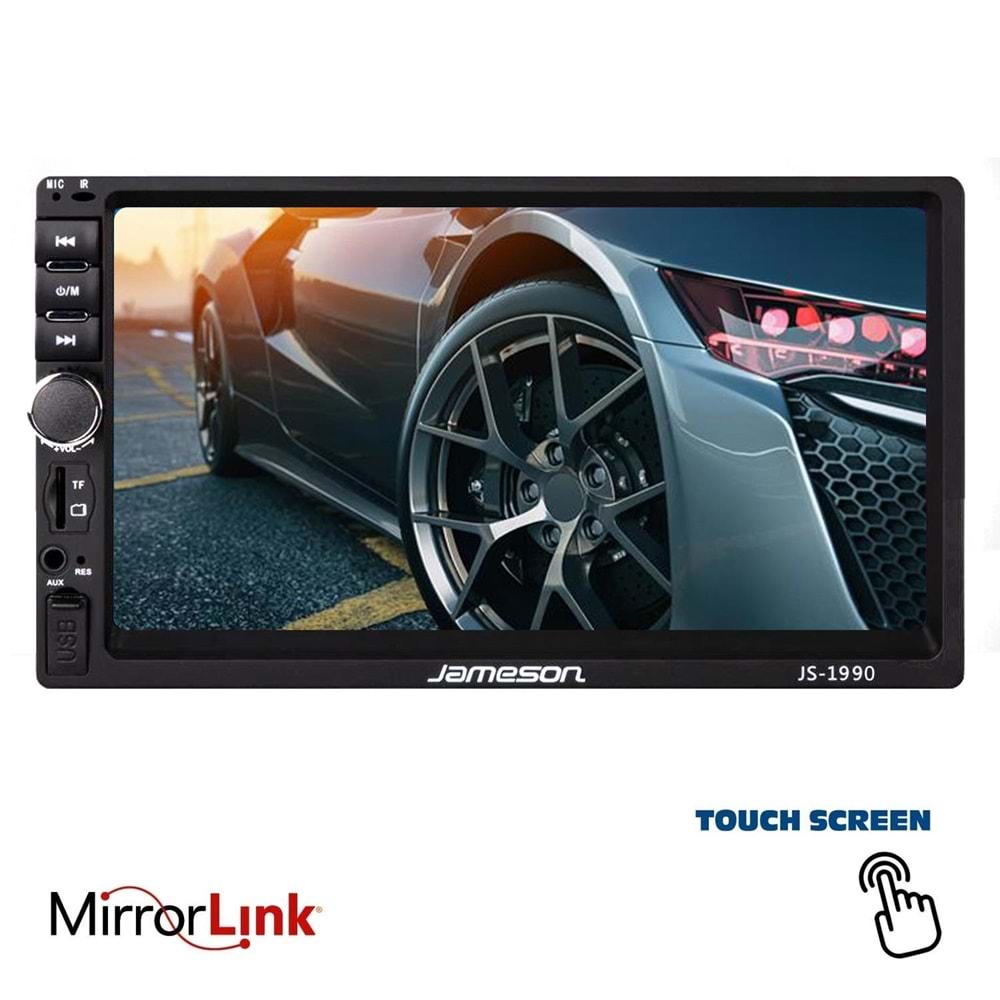 JAMESON JS-1990 Tofaş Double Teyp 7 İnç 4X55 Watt Mirrorlink Ayarlanabilir