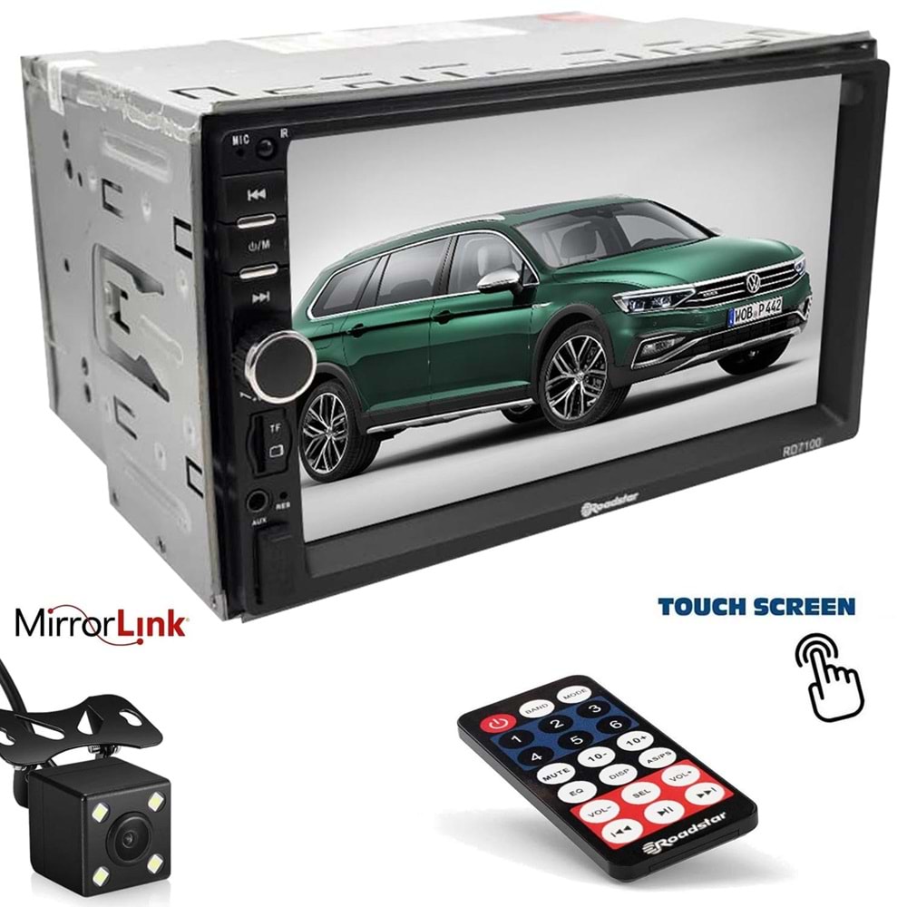 ROADSTAR RD-7100 Double Teyp 7 İnç 4x50 Watt Mirrorlink