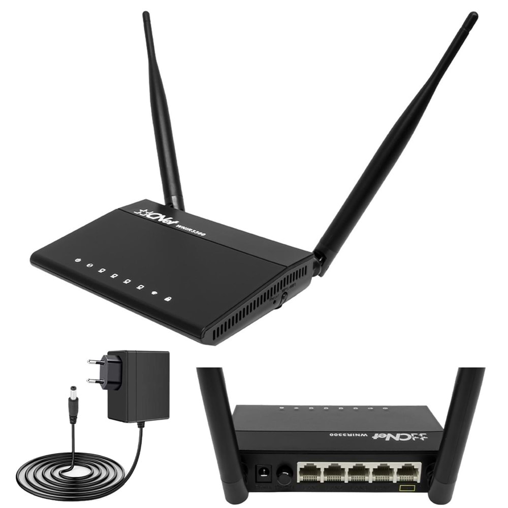 CNET WNIR-3300 Kablosuz Modem Router 4 Port 300 Mbps