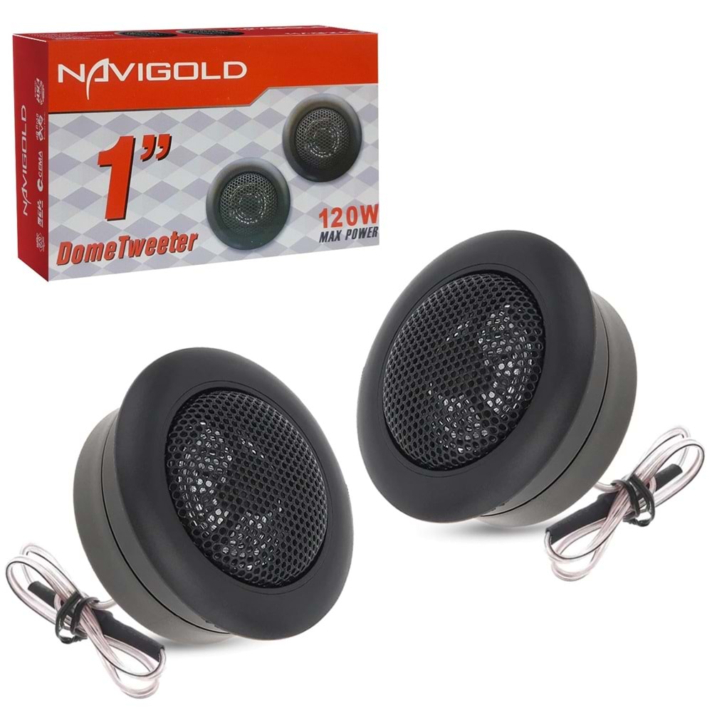 NAVIGOLD NAG-260 Tweeter Dome 1 İnç 120 Watt 2 Adet