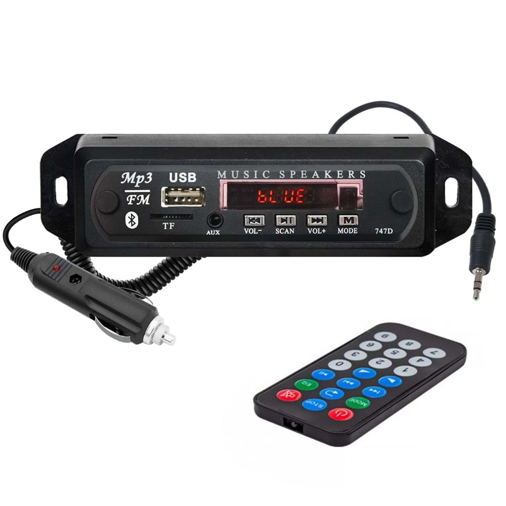 OTO TEYP ÇEVİRİCİ BORD 12V BT/USB/SD/FM/AUX NAVIGOLD USB-300