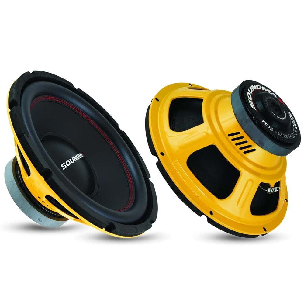 SOUNDMAX SX-FC15 Oto Bass Subwoofer 38cm 2000 Watt Single 1 Adet