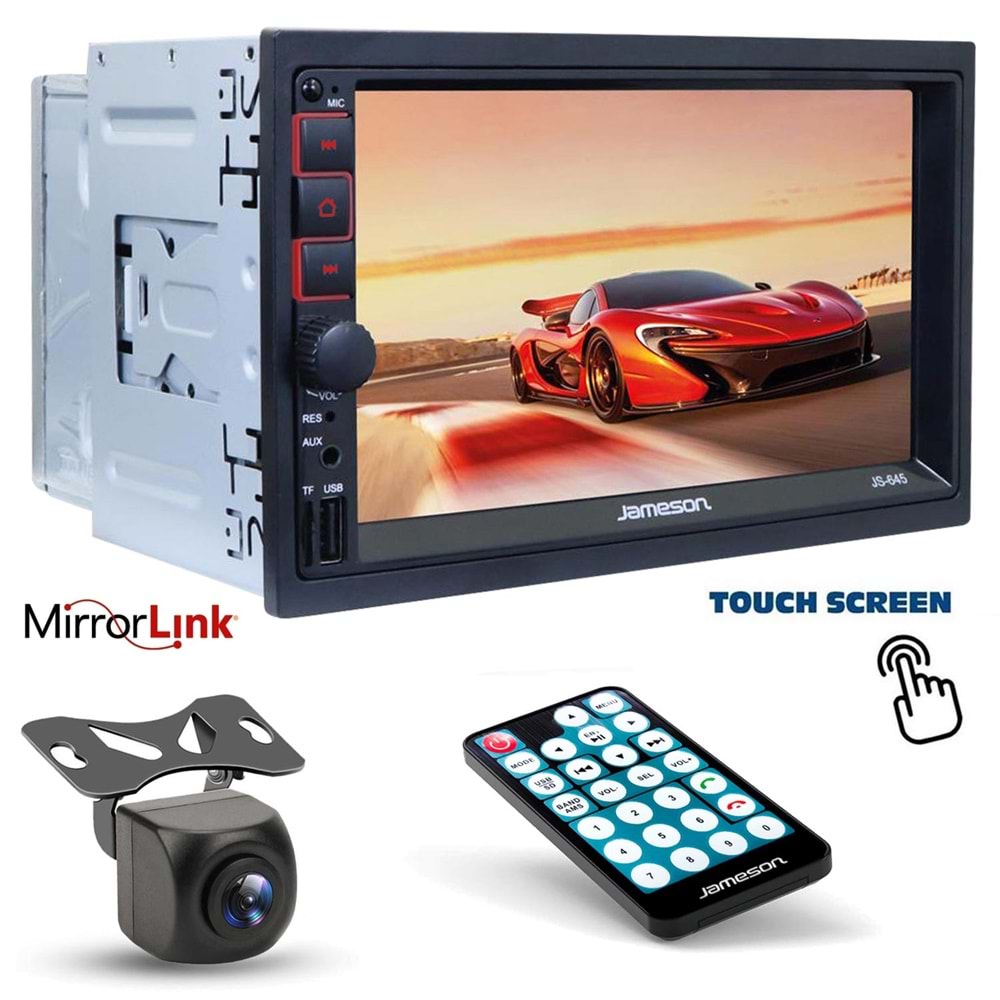 JAMESON JS-645 Double Teyp 7 İnç 4x55 Watt mirrorlink