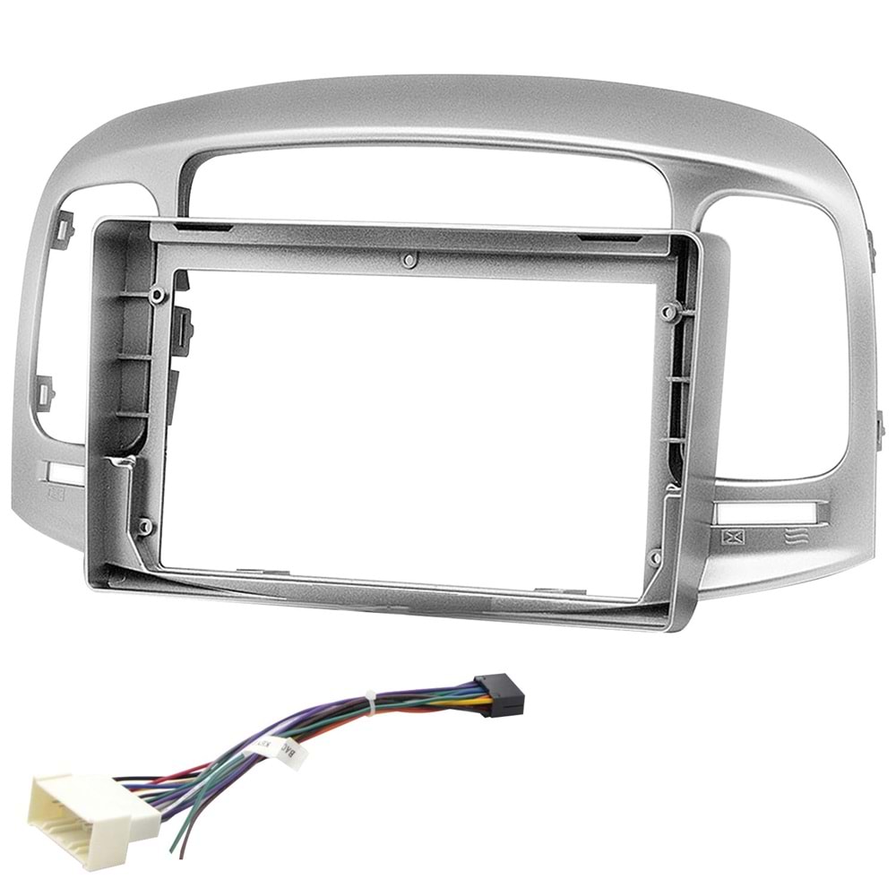OTO TABLET ÇERÇEVE 9 HYUNDAI ACCENT ERA SILVER (2009-2011) TAC-083