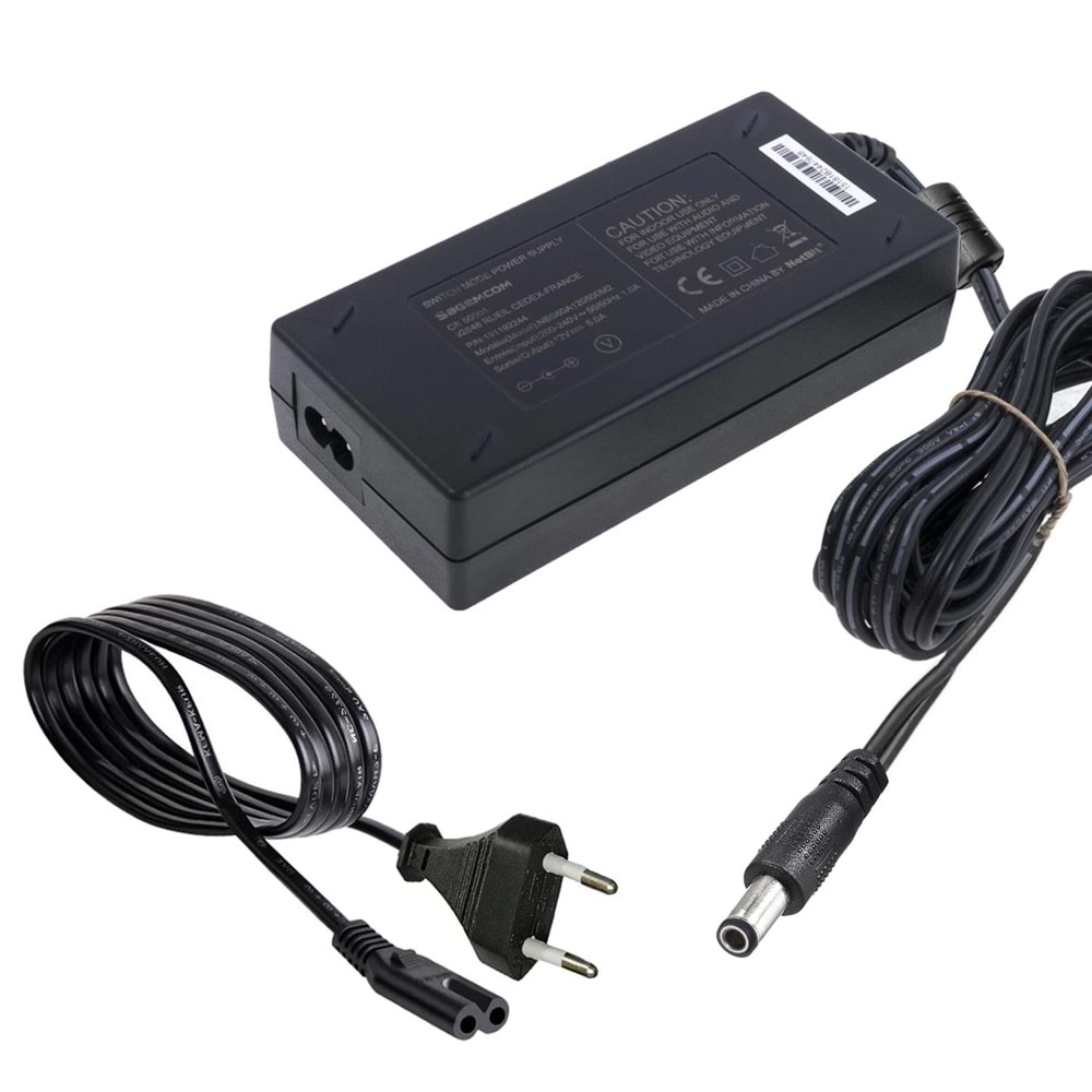 SAGEMCOM Adaptör 12 Volt 5 Amper 5,5x2,5mm Masa Tip