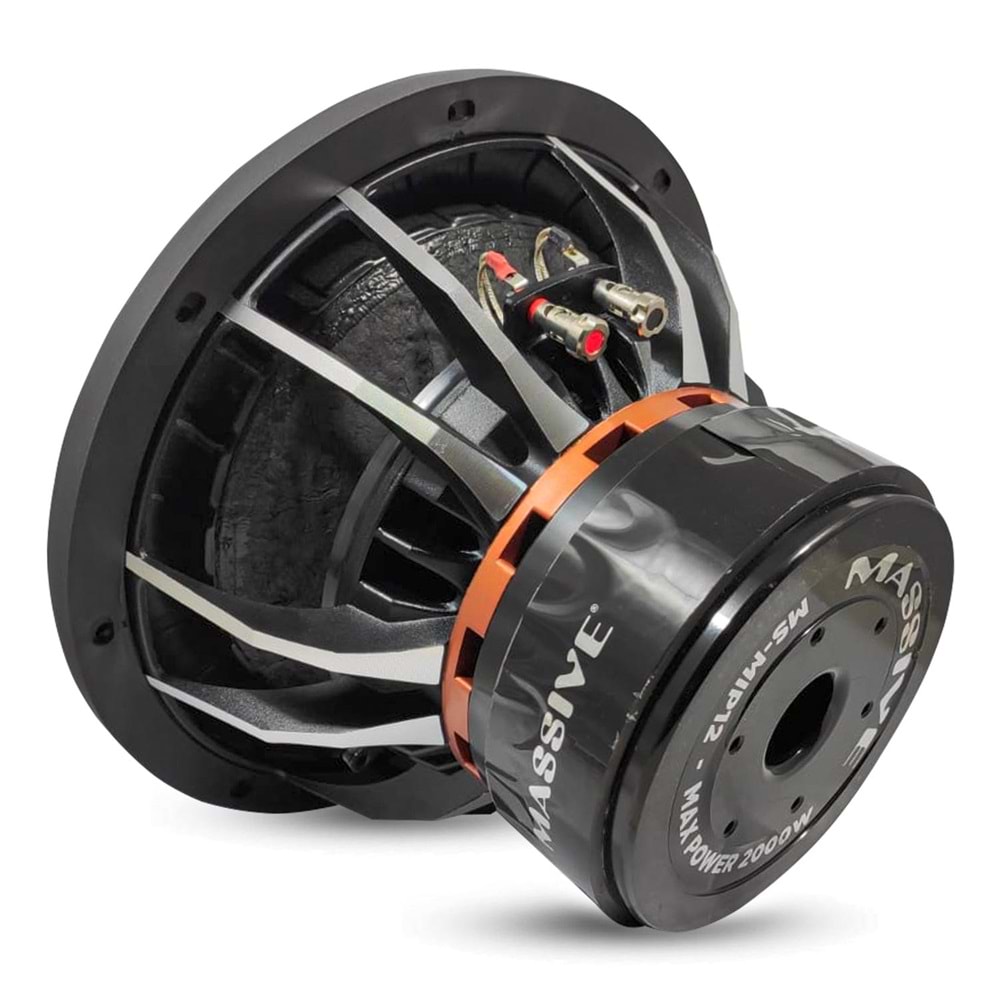 MASSIVE MS-MIP12,4 Oto Bass Subwoofer 30cm 2000 Watt 1 Adet