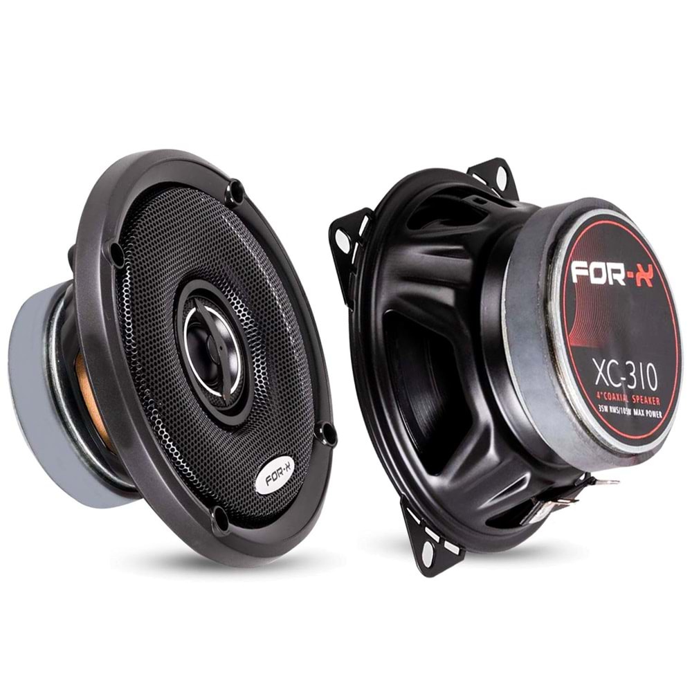 FOR-X XC-310 Oto Hoparlör 10cm 105 Watt Kapaklı 2 Adet